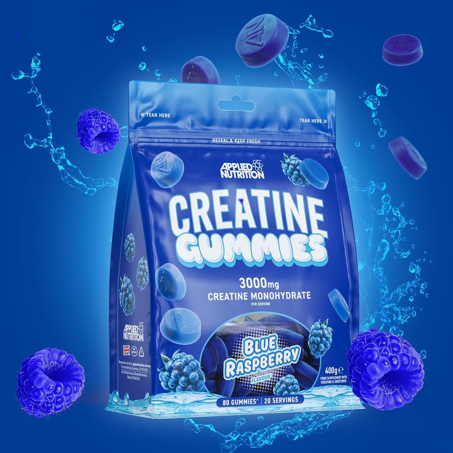 کراتین پاستیلی اپلاید نوتریشن Applied Nutrition Pure Creatine Gummies