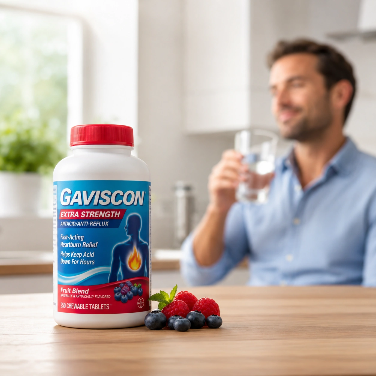 قرص گاویسکون ضد رفلاکس و سوزش معده Gaviscon Extra Strength