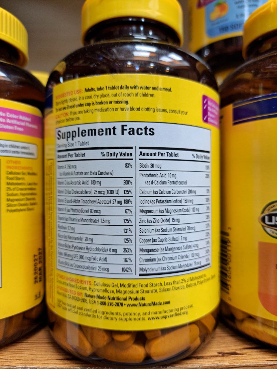 مولتی ویتامین زنانه 50+ نیچرمید Nature Made Women's Multivitamin 50+ Tablets 3 مولتی ویتامین زنانه 50+ نیچرمید Nature Made Women's Multivitamin 50+ Tablets