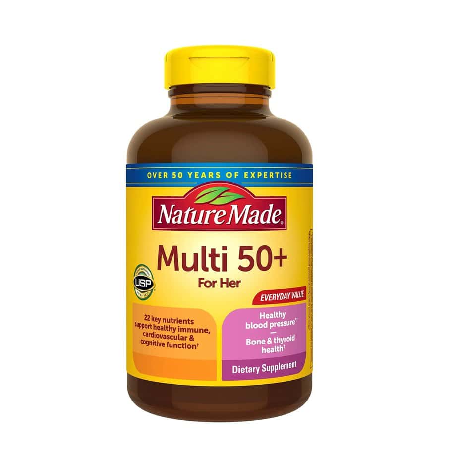 مولتی ویتامین زنانه 50+ نیچرمید Nature Made Women's Multivitamin 50+ Tablets 1 مولتی ویتامین زنانه 50+ نیچرمید