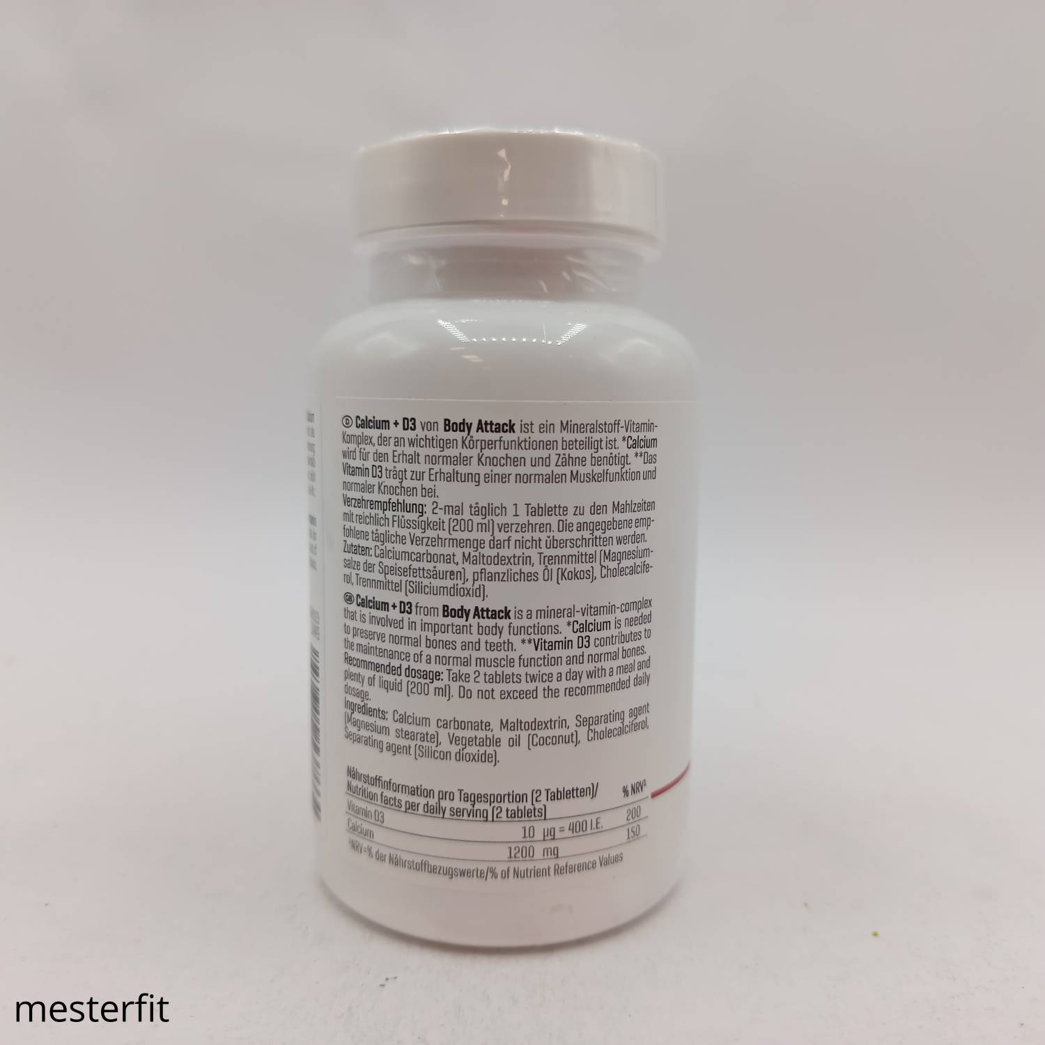 ویتامین د3 و کلسیم بادی اتک body attack Calcium + D3 3 ویتامین د3 و کلسیم بادی اتک body attack Calcium + D3