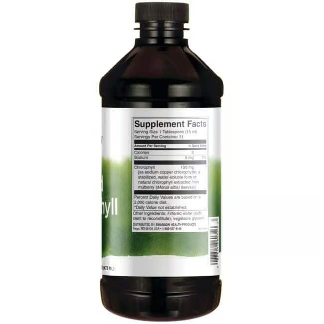 کلروفیل مایع سوانسون 473 میلی Swanson Liquid Chlorophyll 2 کلروفیل مایع سوانسون 473 میلی