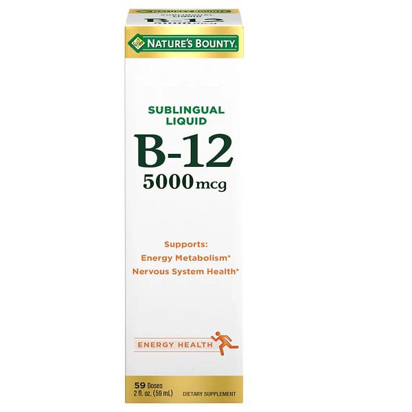 ویتامین B12 مایع نیچرز بونتی 5000 میکروگرم 59 میلی لیتر 1 ویتامین B12 مایع نیچرز بونتی 5000 میکروگرم 59 میلی لیتر