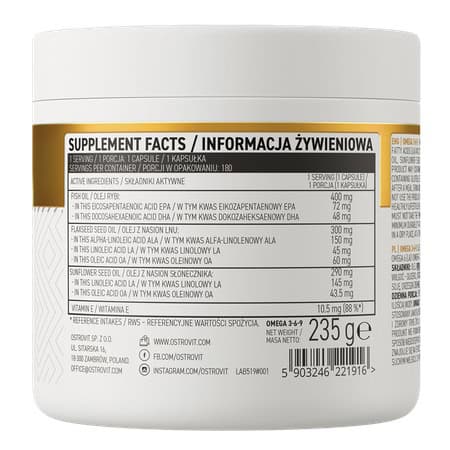 امگا 3 6 9 اوستروویت 180 عددی OstroVit Omega 3-6-9 2 امگا 3 6 9 اوستروویت 180 عددی
