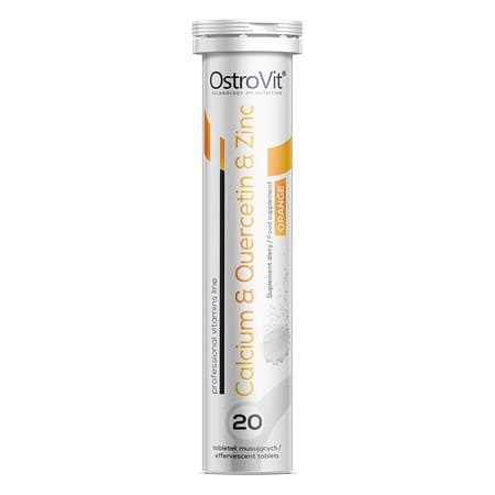 قرص جوشان کلسیم و کوئرستین و زینک اوستروویت 20 عددی OstroVit Calcium & Quercetin & Zinc 1 قرص جوشان کلسیم و کوئرستین و زینک اوستروویت