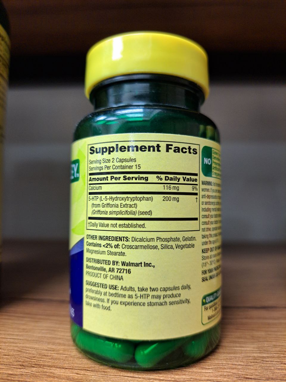 هیدروکسی تریپتوفان 5 اچ تی پی اسپرینگ والی Spring Valley 5-HTP 100mg 6 5-HTP اسپرینگ والی 30 عددی Spring Valley 5-HTP Capsules, 100 mg
