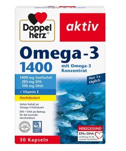 امگا 3 دُوپل‌هرْتس Doppelherz Omega-3 1400mg