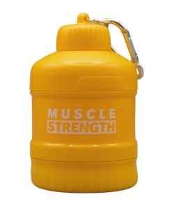 قیف پروتئین 2 تیکه MUSCLE STRENGTH زرد رنگ
