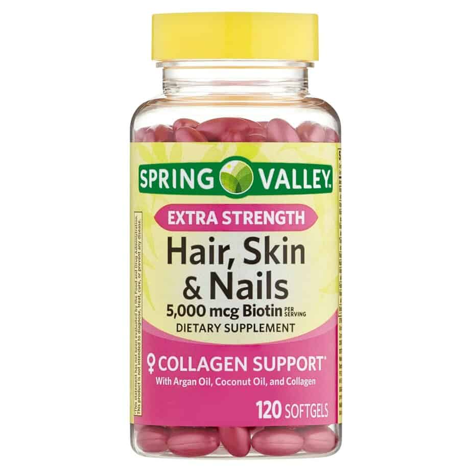 پوست، مو و ناخن اسپرینگ والی 120 عددی Spring Valley Extra Strength Hair Skin & Nails 1 پوست، مو و ناخن اسپرینگ والی 120 عددی