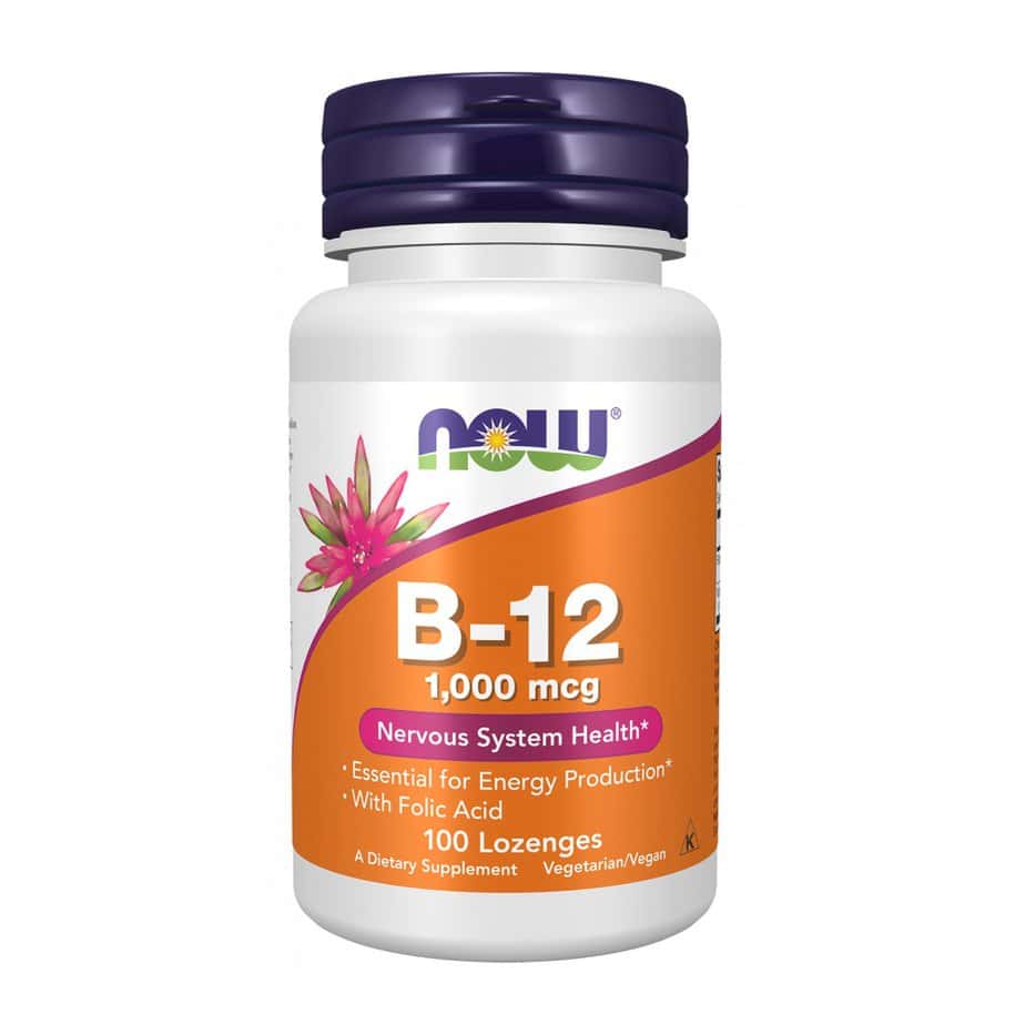 ویتامین ب12 ناو 100 عددی NOW Vitamin B-12 1000 mcg Lozenges 1 ویتامین ب12 ناو 100 عددی