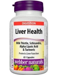 مکمل تقویت کننده کبد لیور هلثی وبر نچرالز 65 عدد Webber Naturals Liver Health