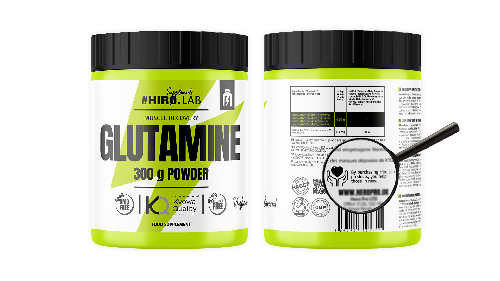 پودر گلوتامین کیووا هیرولب 300 گرم Hiro.Lab Glutamine 7 پودر گلوتامین کیووا هیرولب 300 گرم Hiro.Lab Glutamine