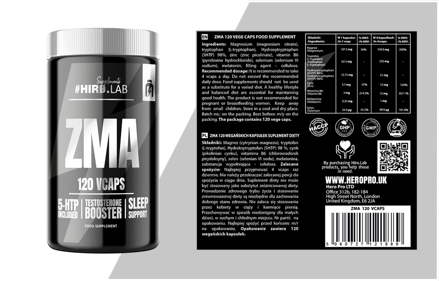 کپسول ZMA هیرولب 120 عدد Hiro.Lab ZMA 3 کپسول ZMA هیرولب 120 عدد Hiro.Lab ZMA
