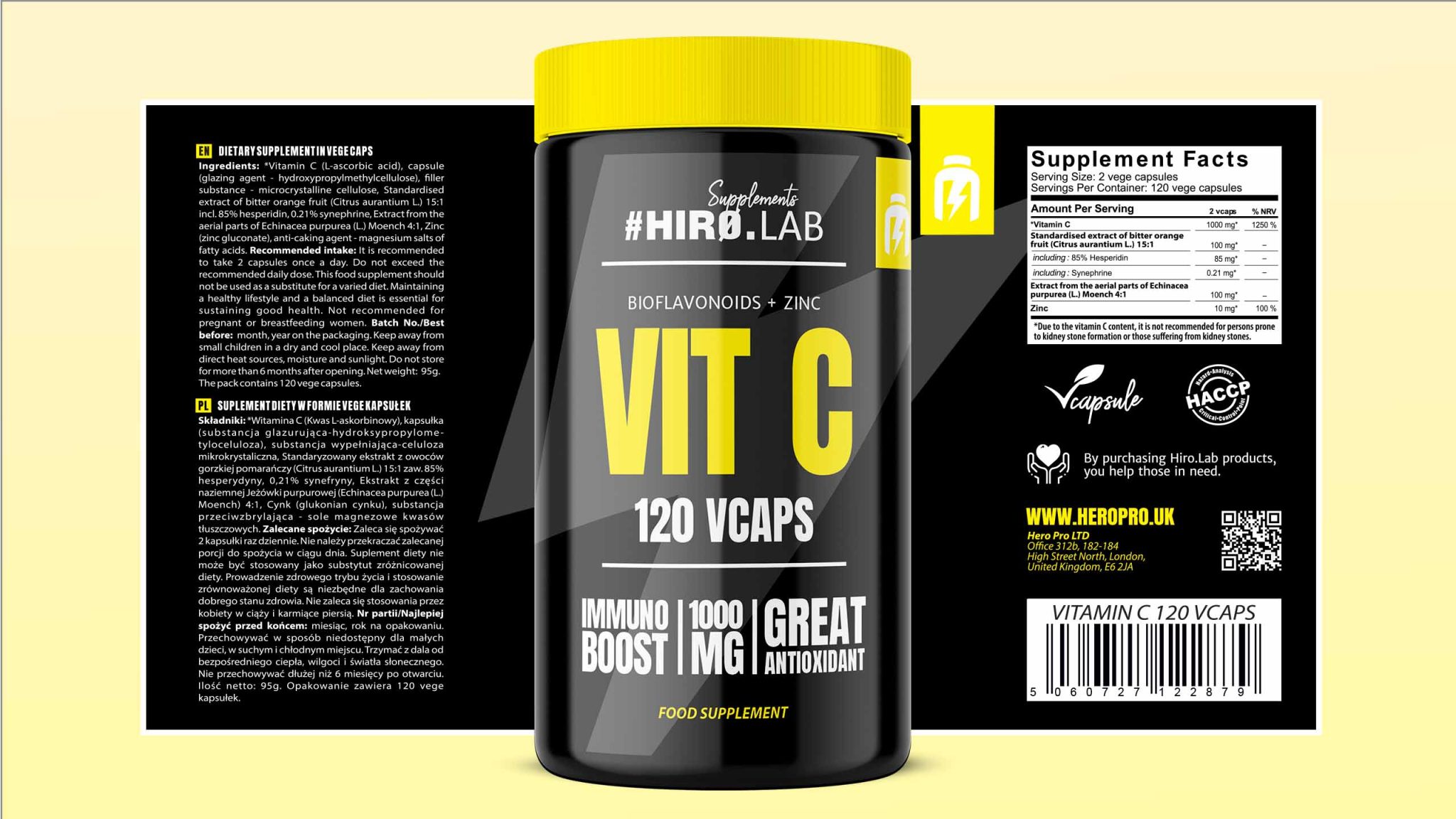 کپسول ویتامین ث هیرولب 120 عدد HIRO.LAB Vitamin C 4 کپسول ویتامین ث هیرولب 120 عدد HIRO.LAB Vitamin C