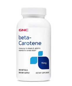 کپسول بتاکاروتن جی ان سی GNC Beta-Carotene 15mg