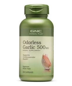 قرص سیر جی ان سی 500 میلی گرم GNC Odorless Garlic