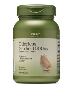 قرص سیر جی ان سی 1000 میلی گرم GNC Odorless Garlic