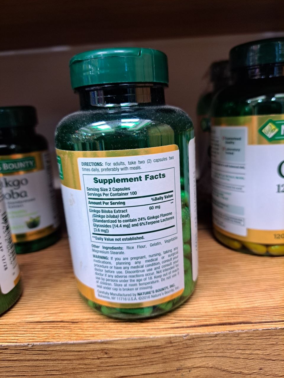 جینکوبیلوبا نیچرز بونتی 60 میلی گرم NATURE’S BOUNTY GINKO BILOBA 3 جینکوبیلوبا نیچرز بونتی 60 میلی گرم NATURE’S BOUNTY GINKO BILOBA