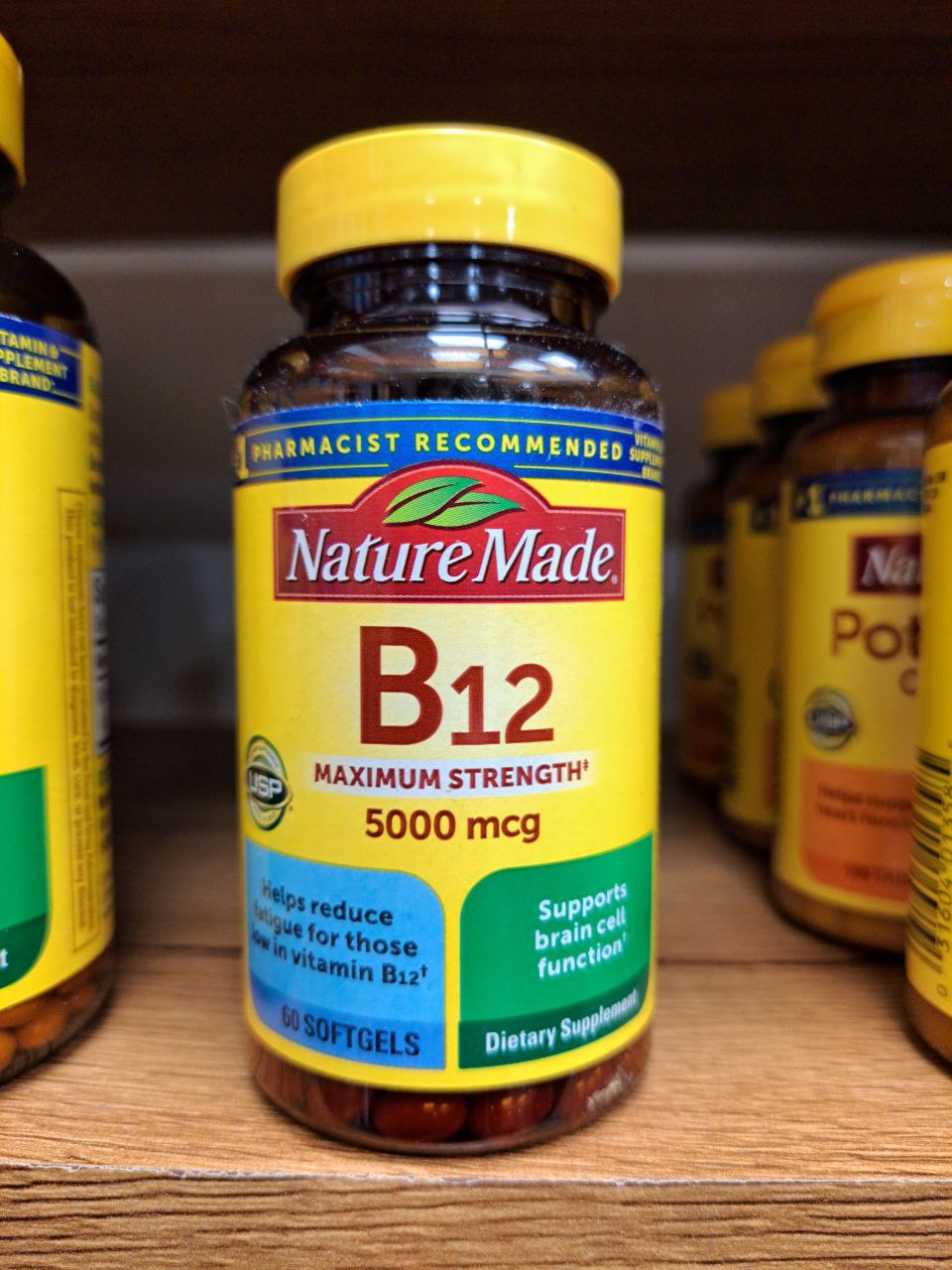 ویتامین ب 12 نیچرمید NatureMade B12 5000MCG 2 ویتامین ب 12 نیچرمید NatureMade B12 5000MCG