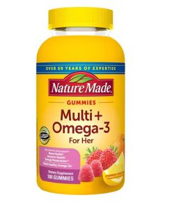 پاستیل مولتی ویتامین و امگا 3 نیچرمید Nature Made Multivitamin + Omega-3