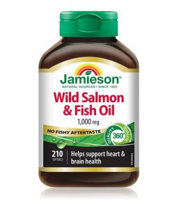 روغن ماهی و سالمون وحشی جمیسون Jamieson Wild Salmon & Fish Oil