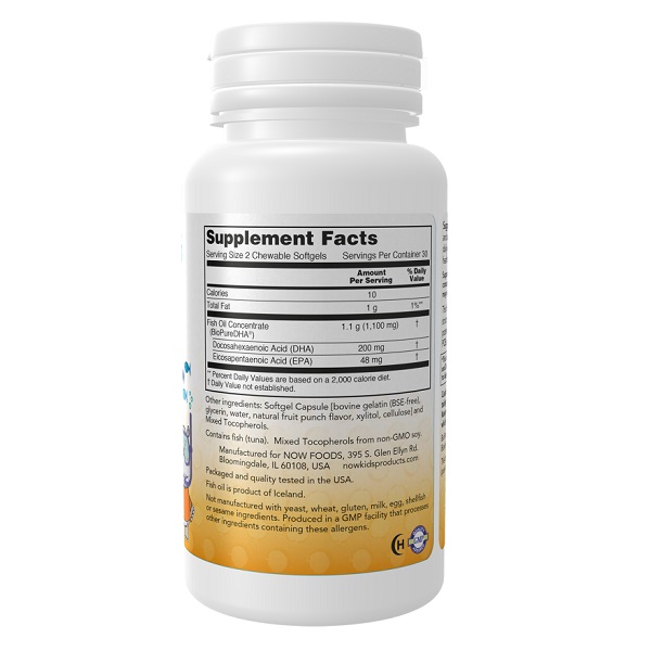 دی اچ ای فیش اویل ناو NOW DHA Kids Fish Oil 2 دی اچ ای فیش اویل ناو NOW DHA Kids Fish Oil