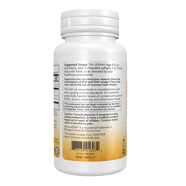 دی اچ ای فیش اویل ناو NOW DHA Kids Fish Oil 3 دی اچ ای فیش اویل ناو NOW DHA Kids Fish Oil