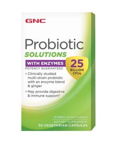 قرص پروبیوتیک جی ان سی GNC Probiotic Enzymes 25 Billion CFUs