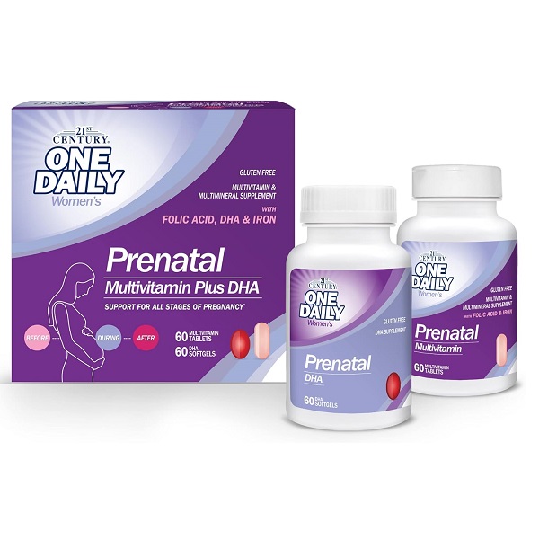 مینرال و مولتی ویتامین زنان باردار سنتری 21st Century Prenatal with DHA 1 مینرال و مولتی ویتامین زنان باردار سنتری 21st Century Prenatal with DHA