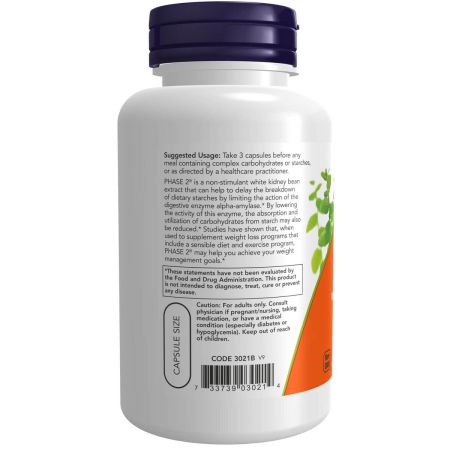 مکمل فاز 2 ناو NOW Foods Phase 2 500mg کاهش دهنده جذب کربوهیدرات 2 مکمل فاز 2 ناو NOW Foods Phase 2 500mg