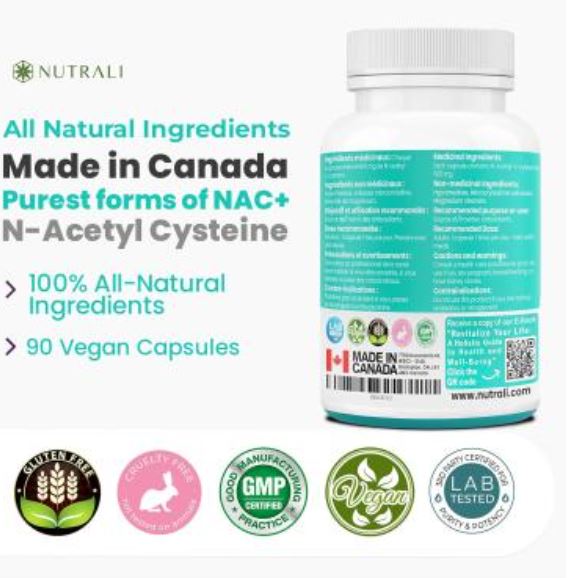 کپسول ناک ناترالی NUTRALI NAC+ 600MG 4 کپسول ناک ناترالی NUTRALI NAC+ 600MG