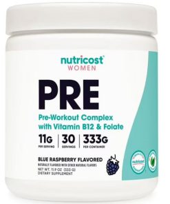 مکمل پمپ پری نوتری کاست مخصوص بانوان Nutricost Pre-Workout Women