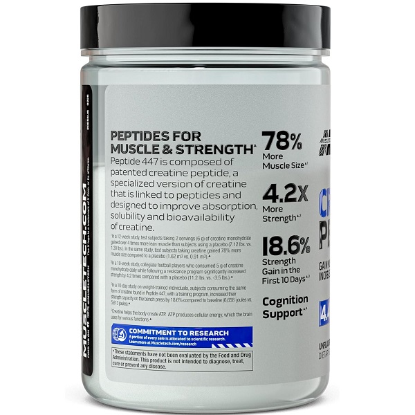 پپتاید کراتین ماسل تک بدون طعم MuscleTech Peptide Creatine 447 2 پپتاید کراتین ماسل تک بدون طعم MuscleTech Peptide Creatine 447