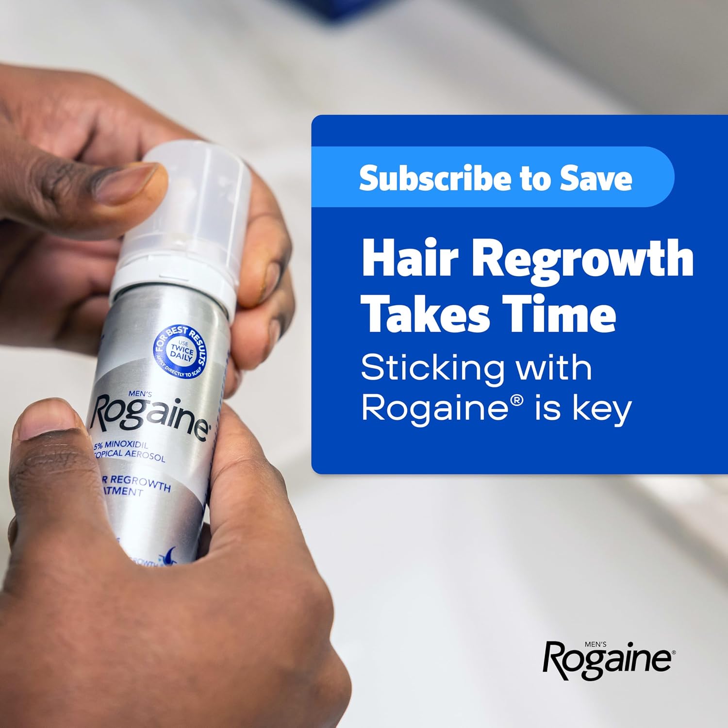 فوم ماینوکسیدیل روگین مردانه 5 درصد Rogaine Men Foam 7 فوم ماینوکسیدیل روگین مردانه 5 درصد Rogaine Men Foam
