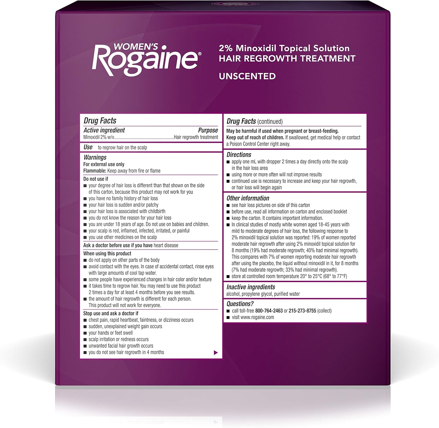 ماینوکسیدیل روگین زنانه 2 درصد آمریکایی Rogaine Women's 2 ماینوکسیدیل روگین زنانه 2 درصد آمریکایی Rogaine Women's
