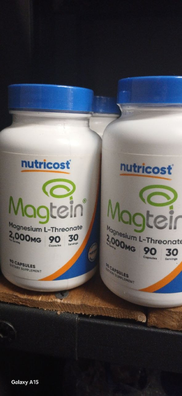 مگتین منیزیم ال-ترونات نوتری کاست Nutricost Magtein Magnesium L-Threonate 2 مگتین منیزیم ال-ترونات نوتری کاست Nutricost Magtein Magnesium L-Threonate