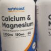 کلسیم منیزیم نوتری کاست Nutricost Calcium & Magnesium 4 کلسیم منیزیم نوتری کاست Nutricost Calcium & Magnesium