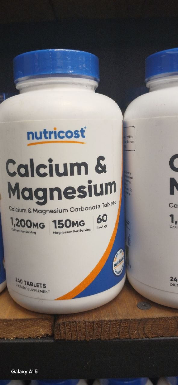 کلسیم منیزیم نوتری کاست Nutricost Calcium & Magnesium 2 کلسیم منیزیم نوتری کاست Nutricost Calcium & Magnesium
