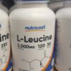 لوسین نوتری کاست 2000 میلی گرم Nutricost L-Leucine 3 لوسین نوتری کاست 2000 میلی گرم Nutricost L-Leucine