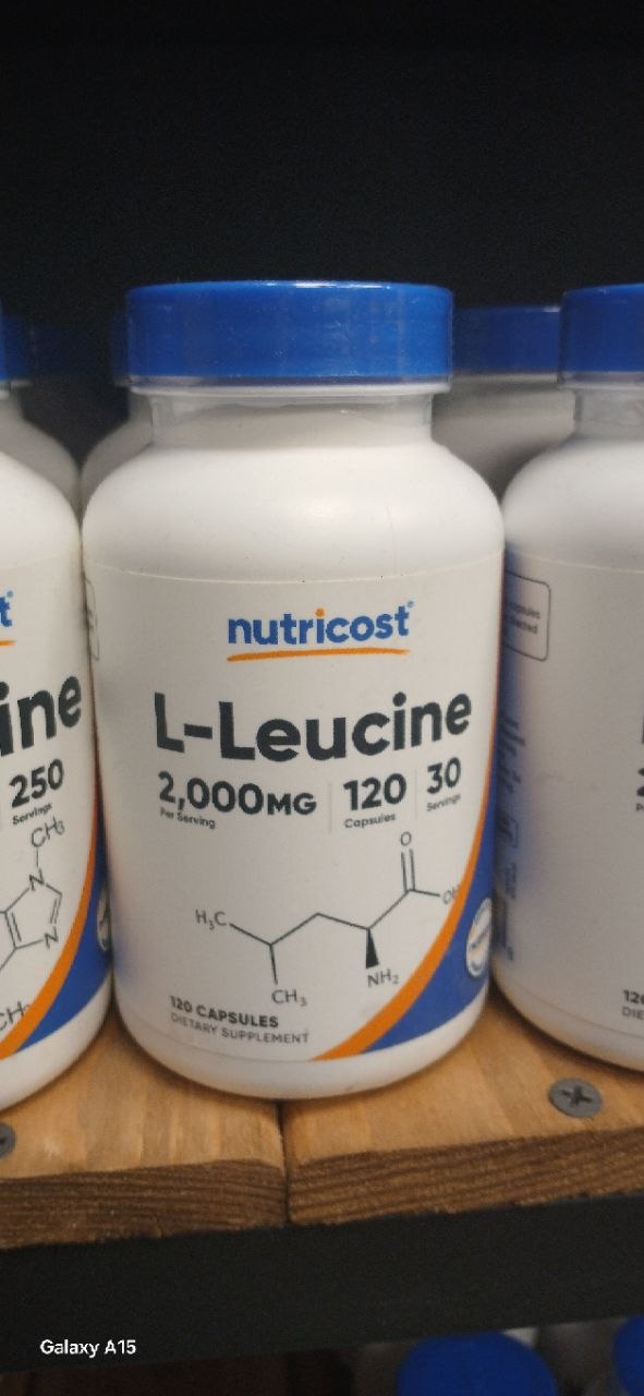 لوسین نوتری کاست 2000 میلی گرم Nutricost L-Leucine 2 لوسین نوتری کاست 2000 میلی گرم Nutricost L-Leucine