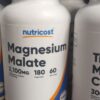منیزیم مالات نوتری کاست Nutricost Magnesium Malate 2100mg 4 منیزیم مالات نوتری کاست Nutricost Magnesium Malate 2100mg