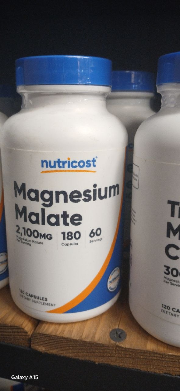 منیزیم مالات نوتری کاست Nutricost Magnesium Malate 2100mg 2 منیزیم مالات نوتری کاست Nutricost Magnesium Malate 2100mg