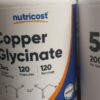 مس گلیسینات نوتری کاست Nutricost Copper Glycinate 3MG 5 مس گلیسینات نوتری کاست Nutricost Copper Glycinate 3MG