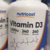 ویتامین دی نوتری کاست Nutricost Vitamin D3 1000 iu 5 ویتامین دی نوتری کاست Nutricost Vitamin D3 1000 iu