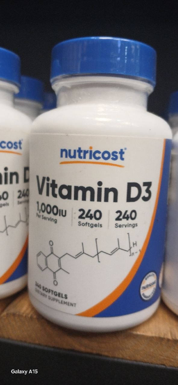 ویتامین دی نوتری کاست Nutricost Vitamin D3 1000 iu 2 ویتامین دی نوتری کاست Nutricost Vitamin D3 1000 iu