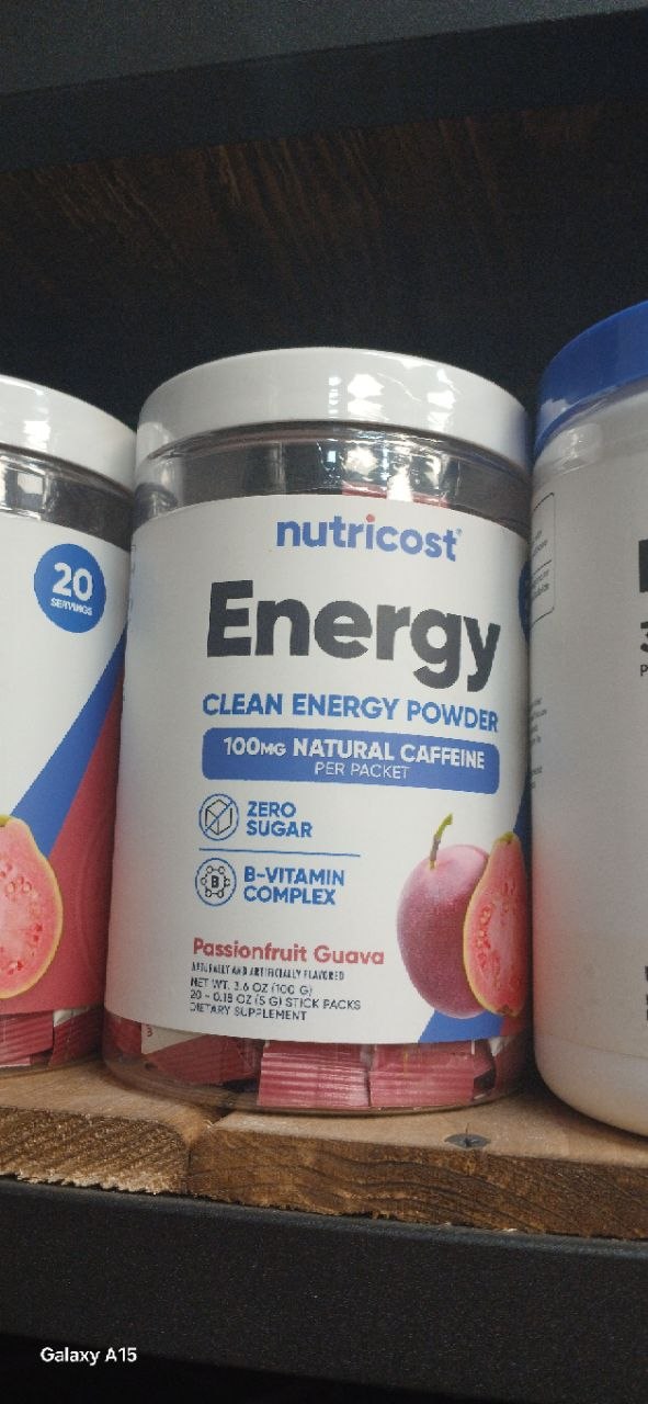 مکمل کلین انرژی نوتری کاست ساشه ای Nutricost Clean Energy 2 مکمل کلین انرژی نوتری کاست ساشه ای Nutricost Clean Energy