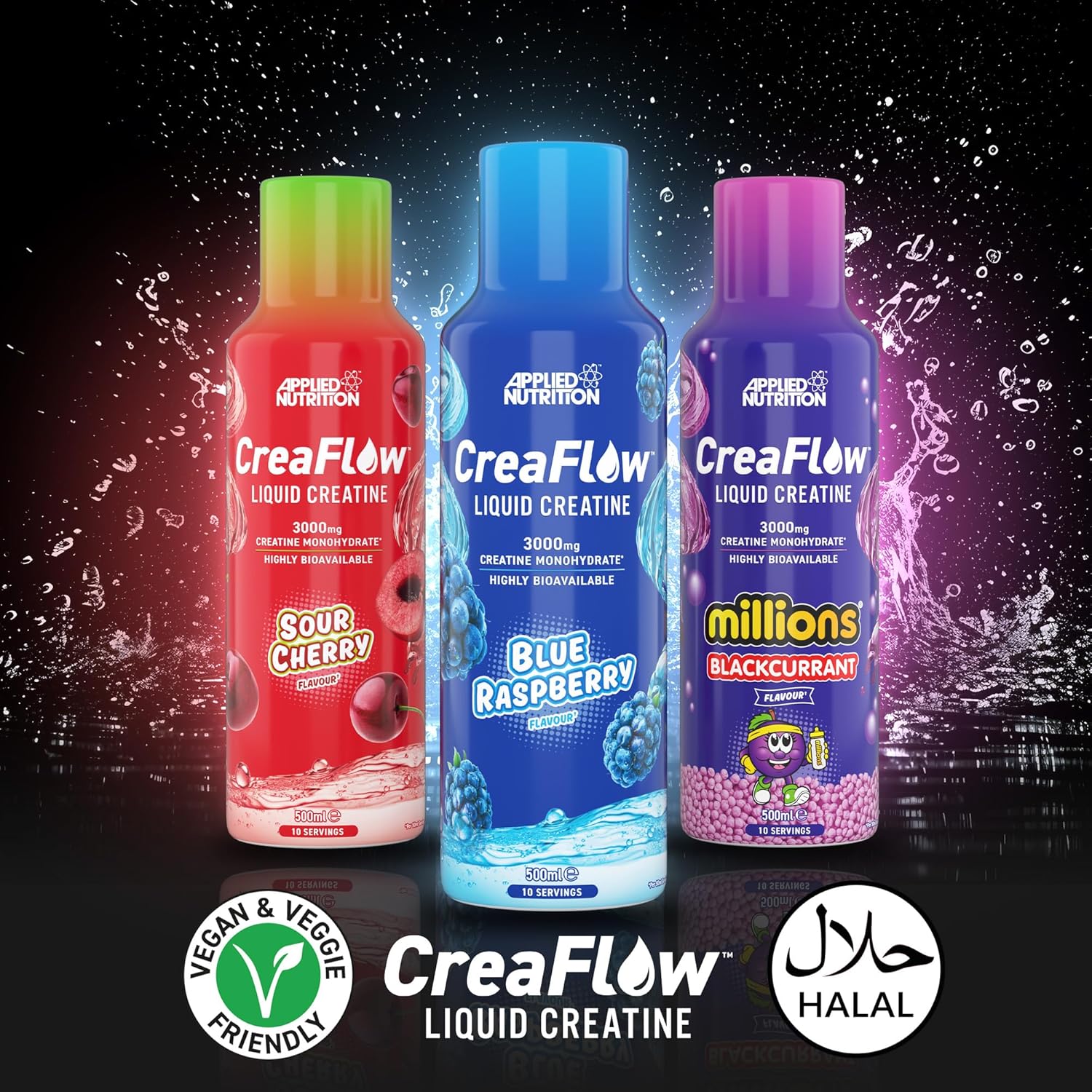 کراتین مایع اپلاید Applied Nutrition CreaFlow Liquid 5 کراتین مایع اپلاید Applied Nutrition CreaFlow Liquid