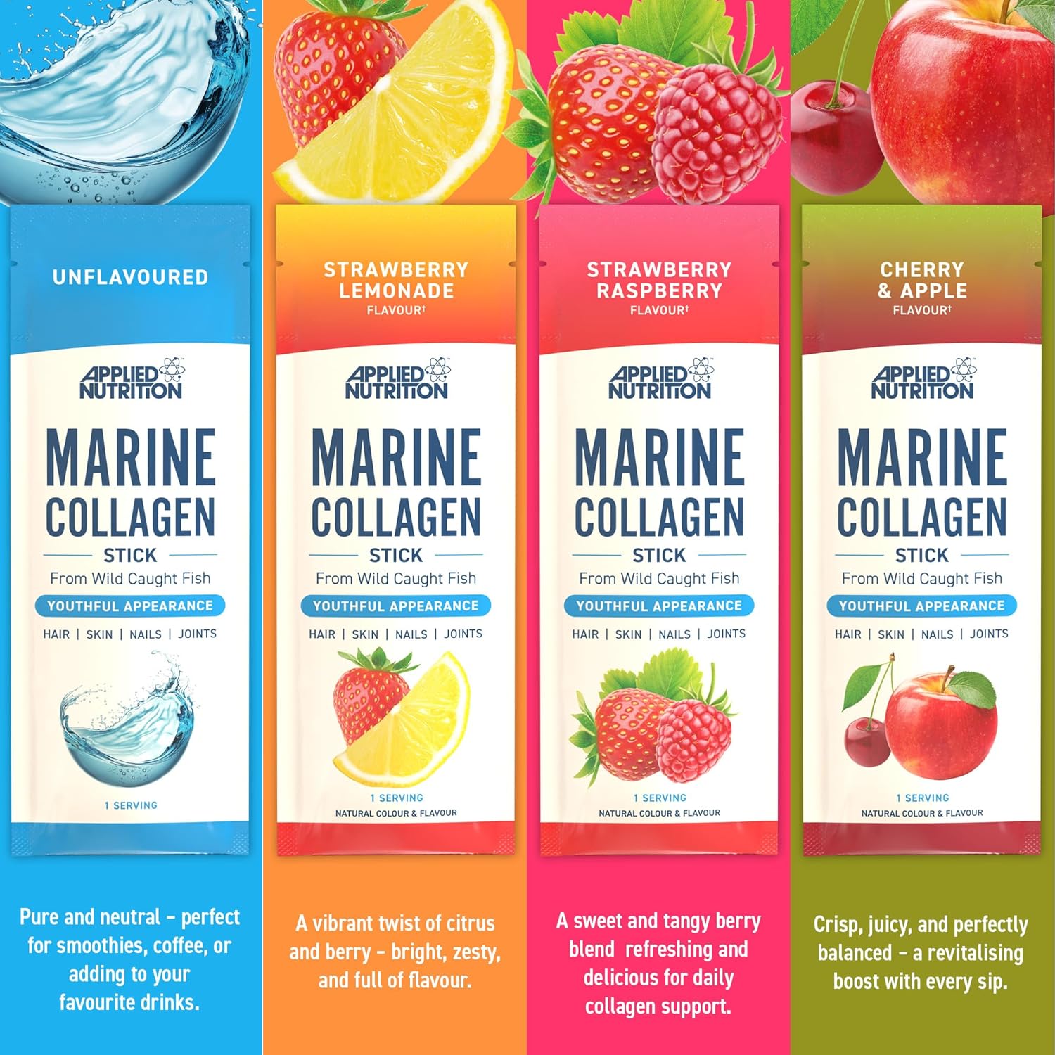 کلاژن دریایی اپلاید ساشه ای Applied Marine Collagen Stick 6 استیک کلاژن دریایی اپلاید Applied Marine Collagen Stick