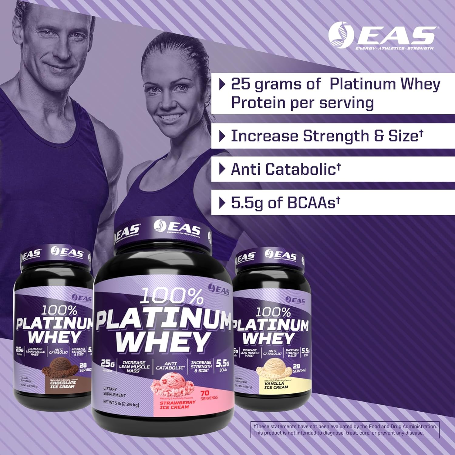 پلاتینیوم پروتئین وی ای آ اس EAS 100% Platinum Whey Proteins 6 پلاتینیوم پروتئین وی ای آ اس EAS 100% Platinum Whey Proteins