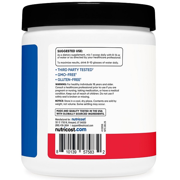کراتین هیدریشن نوتری کاست Nutricost Creatine Monohydrate + Hydration 3 کراتین هیدریشن نوتری کاست Nutricost Creatine Monohydrate + Hydration